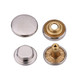 12.5mm 4-Part Brass Double Sided Press Studs (10 Sets)